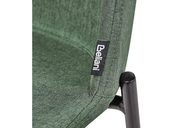 Sett med 2 spisestuestoler Esbon - Grønn, svart - Møbler - Stoler - Spisestuestoler & kjøkkenstoler