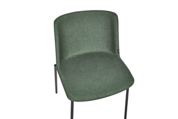 Sett med 2 spisestuestoler Esbon - Grønn, svart - Møbler - Stoler - Spisestuestoler & kjøkkenstoler