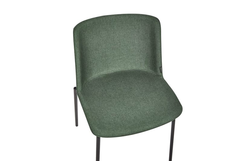Sett med 2 spisestuestoler Esbon - Grønn, svart - Møbler - Stoler - Spisestuestoler & kjøkkenstoler