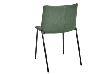 Sett med 2 spisestuestoler Esbon - Grønn, svart - Møbler - Stoler - Spisestuestoler & kjøkkenstoler
