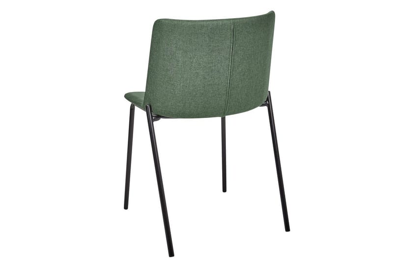 Sett med 2 spisestuestoler Esbon - Grønn, svart - Møbler - Stoler - Spisestuestoler & kjøkkenstoler