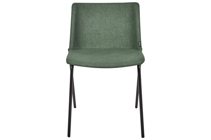 Sett med 2 spisestuestoler Esbon - Grønn, svart - Møbler - Stoler - Spisestuestoler & kjøkkenstoler