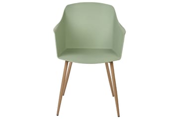 Sett med 2 spisestuestoler Fonda ll - Grønt, lyst tre - Møbler - Stoler - Spisestuestoler & kjøkkenstoler