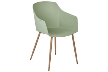 Sett med 2 spisestuestoler Fonda ll - Grønt, lyst tre - Møbler - Stoler - Spisestuestoler & kjøkkenstoler