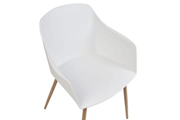 Sett med 2 spisestuestoler Fonda ll - Hvit, lyst tre - Møbler - Stoler - Spisestuestoler & kjøkkenstoler