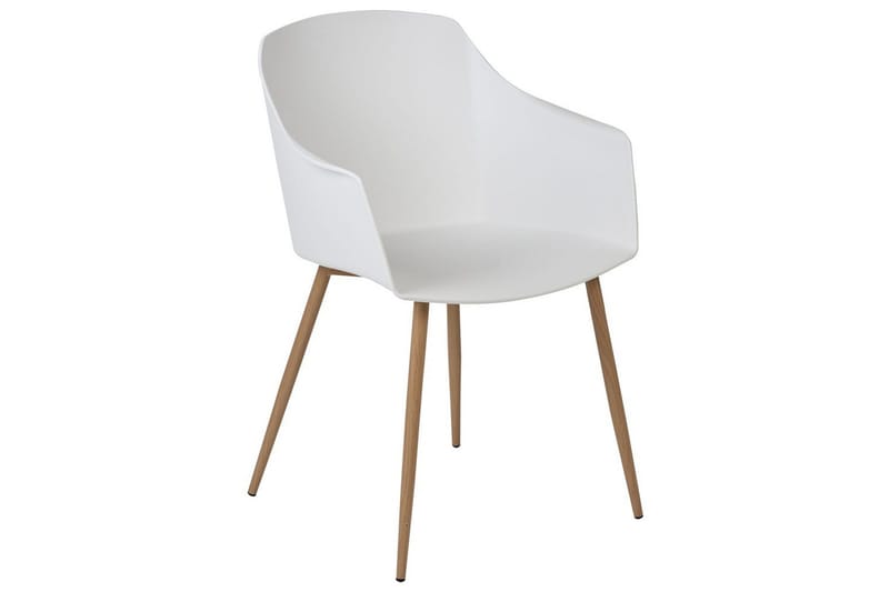 Sett med 2 spisestuestoler Fonda ll - Hvit, lyst tre - Møbler - Stoler - Spisestuestoler & kjøkkenstoler