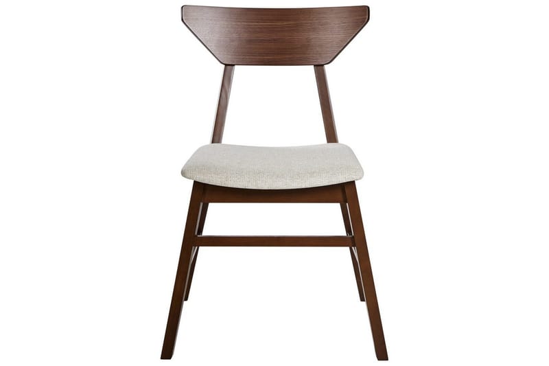 Sett med 2 spisestuestoler Hopkins - Brun, Beige - Møbler - Stoler - Spisestuestoler & kjøkkenstoler
