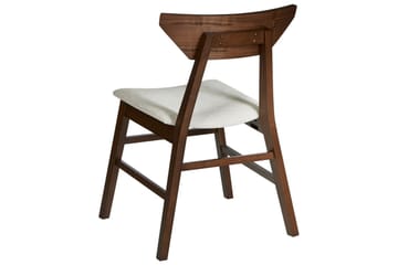 Sett med 2 spisestuestoler Hopkins - Brun, Beige - Møbler - Stoler - Spisestuestoler & kjøkkenstoler