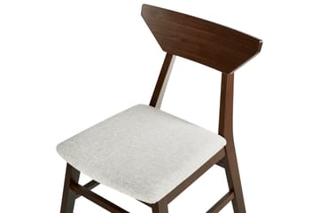 Sett med 2 spisestuestoler Hopkins - Brun, Beige - Møbler - Stoler - Spisestuestoler & kjøkkenstoler