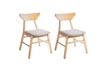 Sett med 2 spisestuestoler Hopkins - Brun, Taupe - Møbler - Stoler - Spisestuestoler & kjøkkenstoler