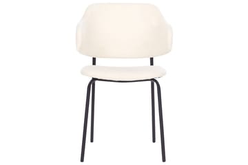 Sett med 2 spisestuestoler Kenai - Beige, svart - Møbler - Stoler - Spisestuestoler & kjøkkenstoler