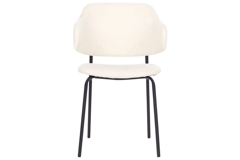 Sett med 2 spisestuestoler Kenai - Beige, svart - Møbler - Stoler - Spisestuestoler & kjøkkenstoler