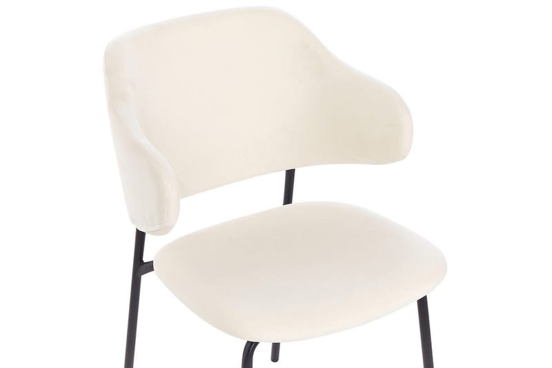 Sett med 2 spisestuestoler Kenai - Beige, svart - Møbler - Stoler - Spisestuestoler & kjøkkenstoler