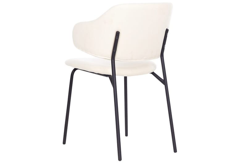 Sett med 2 spisestuestoler Kenai - Beige, svart - Møbler - Stoler - Spisestuestoler & kjøkkenstoler