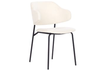 Sett med 2 spisestuestoler Kenai - Beige, svart - Møbler - Stoler - Spisestuestoler & kjøkkenstoler