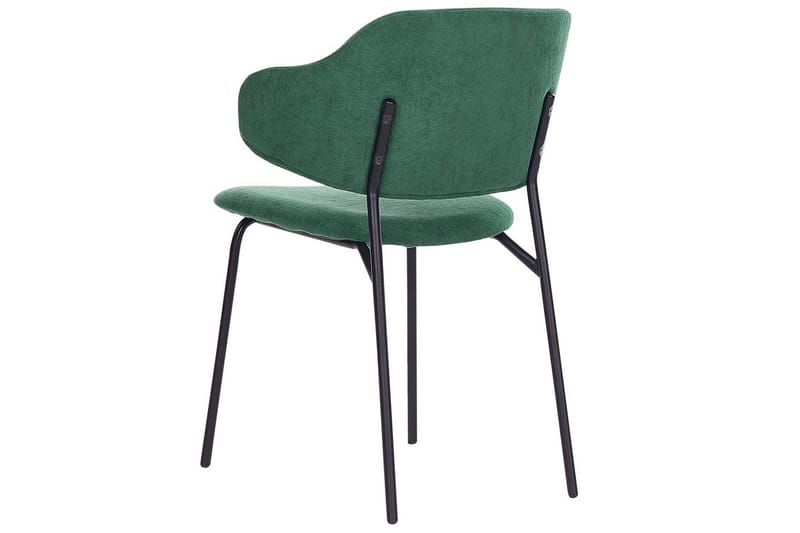 Sett med 2 spisestuestoler Kenai - Grønn, svart, Grønn, Svart - Møbler - Stoler - Spisestuestoler & kjøkkenstoler