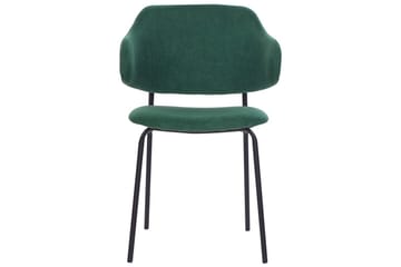 Sett med 2 spisestuestoler Kenai - Grønn, svart, Grønn, Svart - Møbler - Stoler - Spisestuestoler & kjøkkenstoler