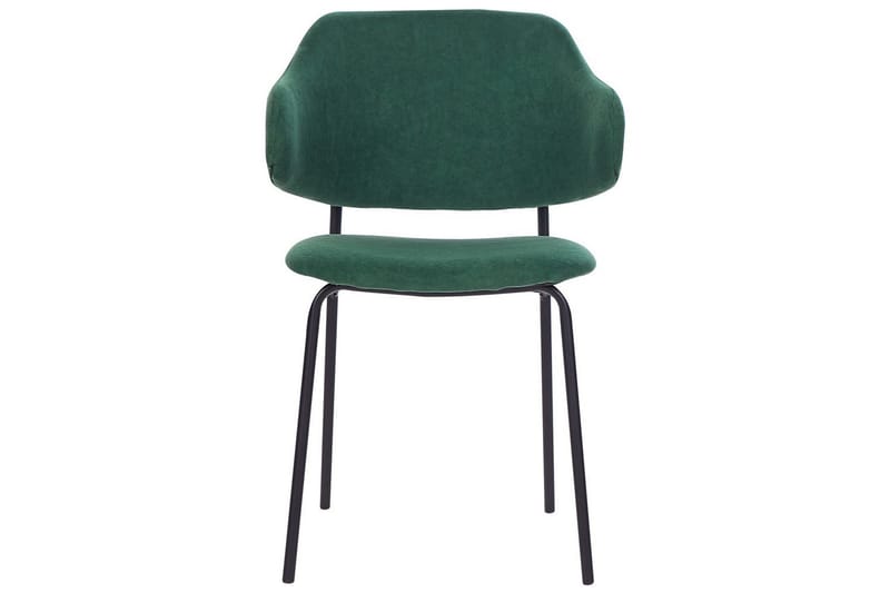 Sett med 2 spisestuestoler Kenai - Grønn, svart, Grønn, Svart - Møbler - Stoler - Spisestuestoler & kjøkkenstoler
