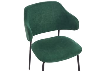 Sett med 2 spisestuestoler Kenai - Grønn, svart, Grønn, Svart - Møbler - Stoler - Spisestuestoler & kjøkkenstoler