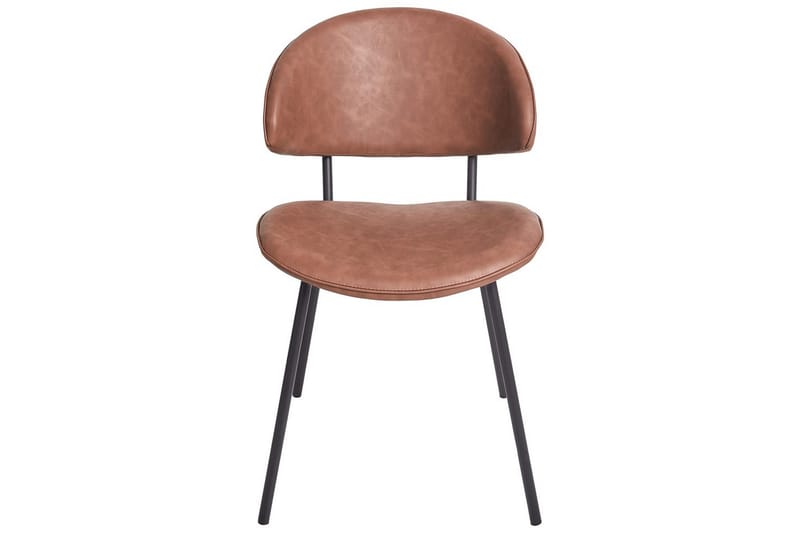 Sett med 2 spisestuestoler Kiana - Brun, Svart - Møbler - Stoler - Spisestuestoler & kjøkkenstoler