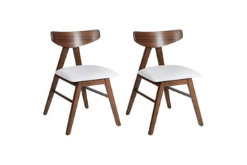 Sett med 2 spisestuestoler Lacota - Brun, grå - Møbler - Stoler - Spisestuestoler & kjøkkenstoler