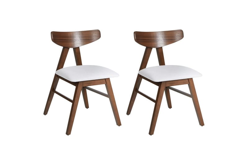 Sett med 2 spisestuestoler Lacota, Brun, grå