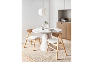 Sett med 2 spisestuestoler Lacota - Lys brun, grå - Møbler - Stoler - Spisestuestoler & kjøkkenstoler