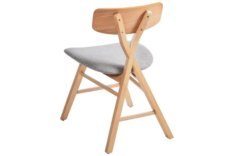 Sett med 2 spisestuestoler Leland - Brun, grå - Møbler - Stoler - Spisestuestoler & kjøkkenstoler