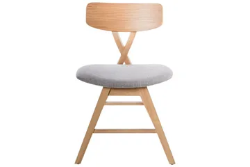 Sett med 2 spisestuestoler Leland - Brun, grå - Møbler - Stoler - Spisestuestoler & kjøkkenstoler