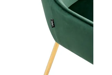 Sett med 2 spisestuestoler Loverna - Grønn, gull/Fløyel, Grønt, gull/fløyel, Grønn, gull/fløyel - Møbler - Stoler - Spisestuestoler & kjøkkenstoler