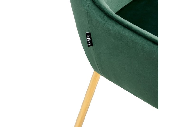 Sett med 2 spisestuestoler Loverna - Grønn, gull/Fløyel, Grønt, gull/fløyel, Grønn, gull/fløyel - Møbler - Stoler - Spisestuestoler & kjøkkenstoler