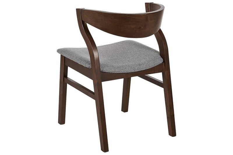 Sett med 2 spisestuestoler Maroa - Grå, mørkt tre - Møbler - Stoler - Spisestuestoler & kjøkkenstoler