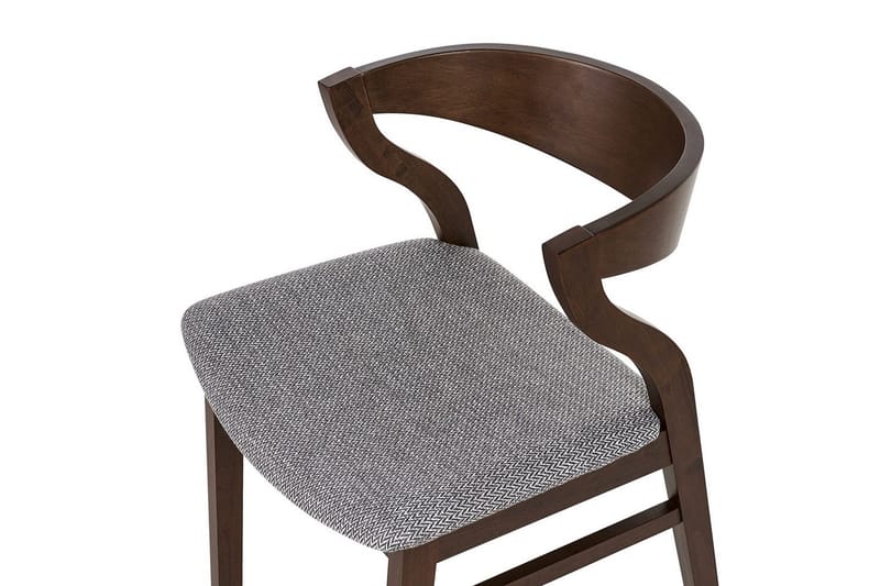 Sett med 2 spisestuestoler Maroa - Grå, mørkt tre - Møbler - Stoler - Spisestuestoler & kjøkkenstoler