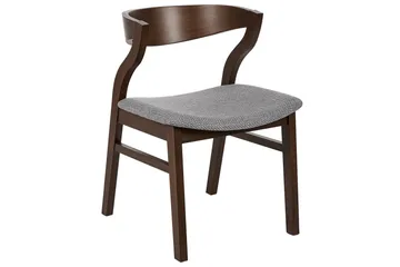 Sett med 2 spisestuestoler Maroa - Grå, mørkt tre - Møbler - Stoler - Spisestuestoler & kjøkkenstoler