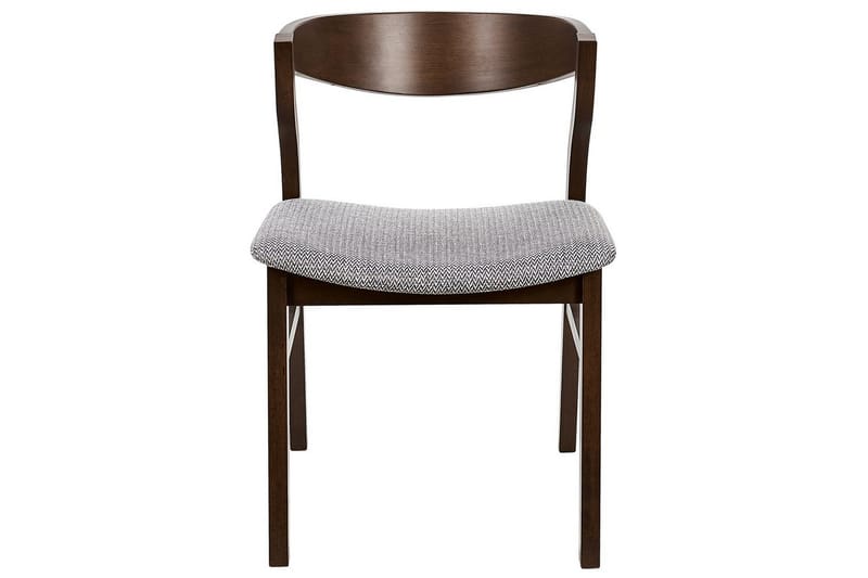 Sett med 2 spisestuestoler Maroa - Grå, mørkt tre - Møbler - Stoler - Spisestuestoler & kjøkkenstoler