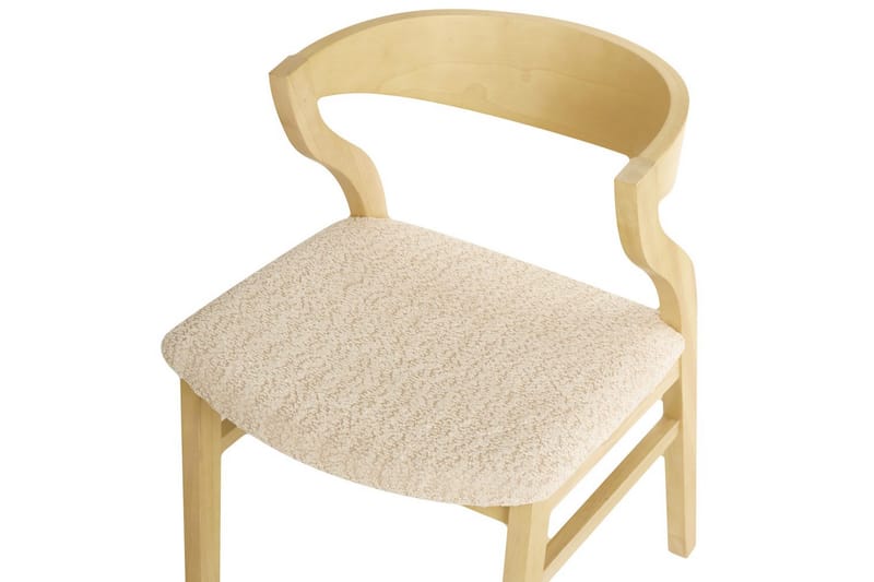 Sett med 2 spisestuestoler Maroa - Lyst tre, lys beige, Lyst tre, Lys beige - Møbler - Stoler - Spisestuestoler & kjøkkenstoler