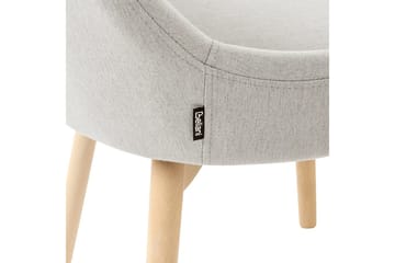 Sett med 2 spisestuestoler Melfort - Grå, lyst tre - Møbler - Stoler - Spisestuestoler & kjøkkenstoler