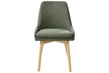 Sett med 2 spisestuestoler Melfort - Grønt, lyst treverk - Møbler - Stoler - Spisestuestoler & kjøkkenstoler