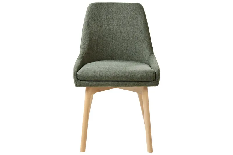 Sett med 2 spisestuestoler Melfort - Grønt, lyst treverk - Møbler - Stoler - Spisestuestoler & kjøkkenstoler