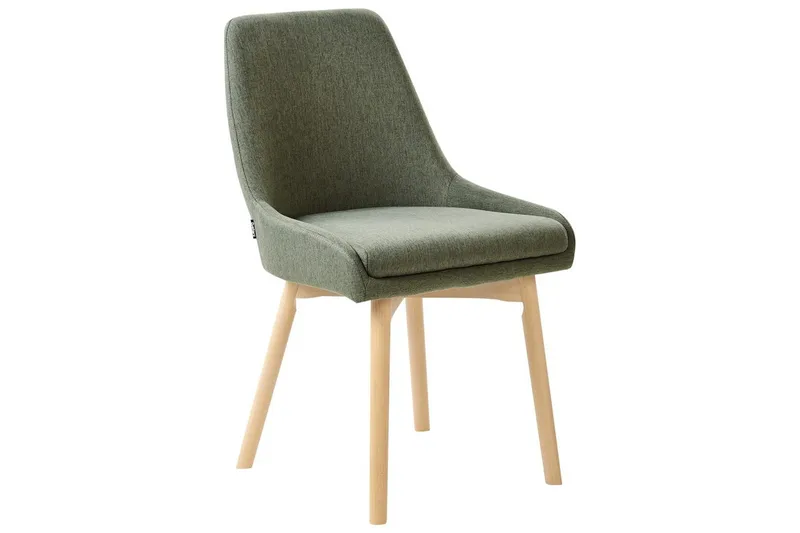 Sett med 2 spisestuestoler Melfort - Grønt, lyst treverk - Møbler - Stoler - Spisestuestoler & kjøkkenstoler