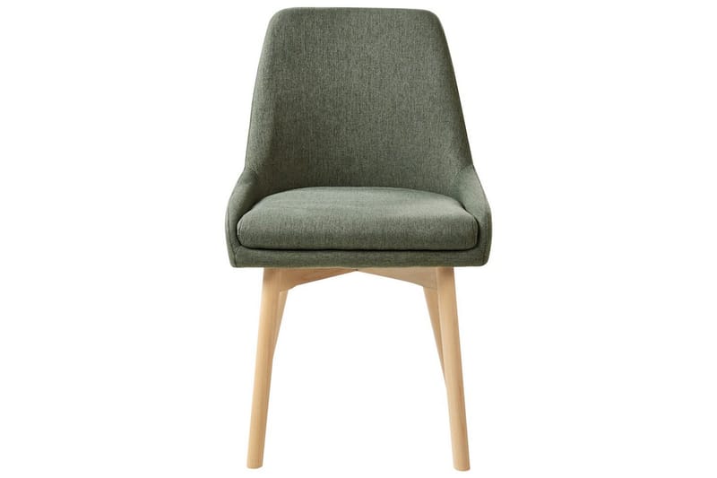 Sett med 2 spisestuestoler Melfort - Grønt, lyst treverk - Møbler - Stoler - Spisestuestoler & kjøkkenstoler