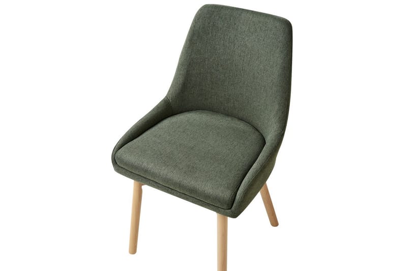 Sett med 2 spisestuestoler Melfort - Grønt, lyst treverk - Møbler - Stoler - Spisestuestoler & kjøkkenstoler