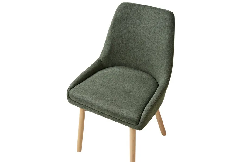 Sett med 2 spisestuestoler Melfort - Grønt, lyst treverk - Møbler - Stoler - Spisestuestoler & kjøkkenstoler