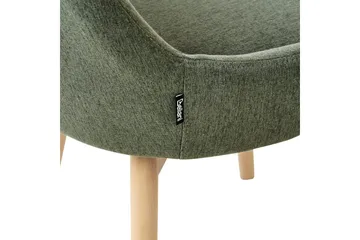 Sett med 2 spisestuestoler Melfort - Grønt, lyst treverk - Møbler - Stoler - Spisestuestoler & kjøkkenstoler