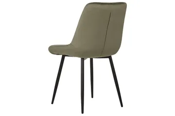 Sett med 2 spisestuestoler Melrose - Grønn, Svart, Grønn, svart - Møbler - Stoler - Spisestuestoler & kjøkkenstoler