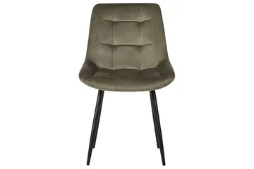 Sett med 2 spisestuestoler Melrose - Grønn, Svart, Grønn, svart - Møbler - Stoler - Spisestuestoler & kjøkkenstoler