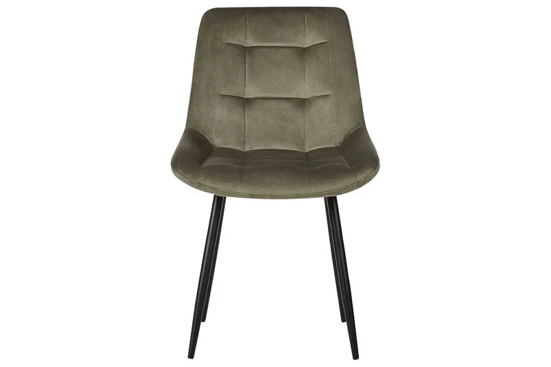 Sett med 2 spisestuestoler Melrose - Grønn, Svart, Grønn, svart - Møbler - Stoler - Spisestuestoler & kjøkkenstoler