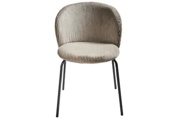 Sett med 2 spisestuestoler Miles - Beige, svart - Møbler - Stoler - Spisestuestoler & kjøkkenstoler