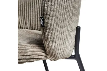 Sett med 2 spisestuestoler Miles - Beige, svart - Møbler - Stoler - Spisestuestoler & kjøkkenstoler