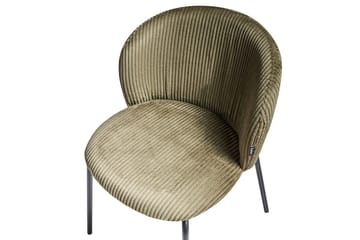 Sett med 2 spisestuestoler Miles - Grønn, svart - Møbler - Stoler - Spisestuestoler & kjøkkenstoler